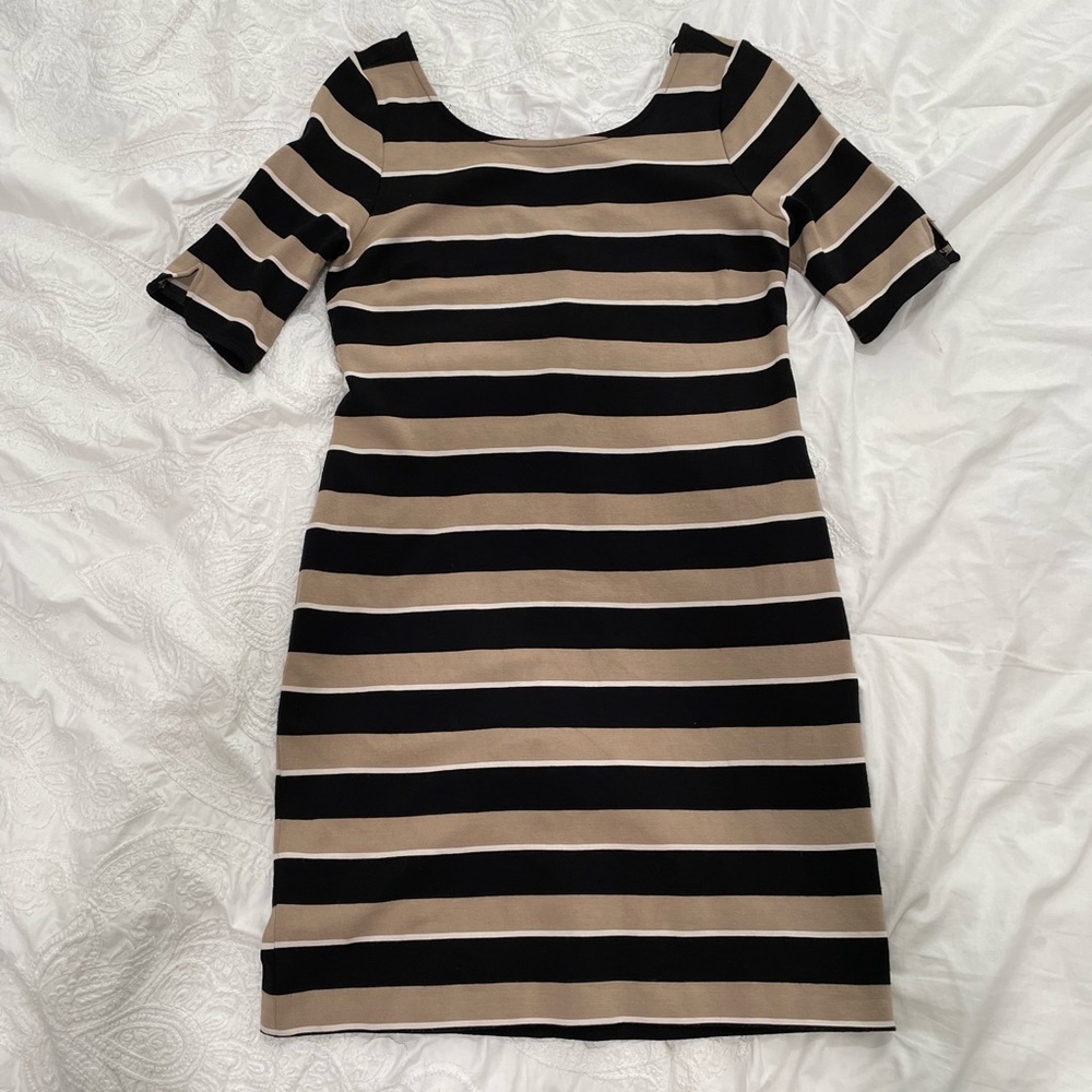 Banana Republic Striped Stretch Dress S
